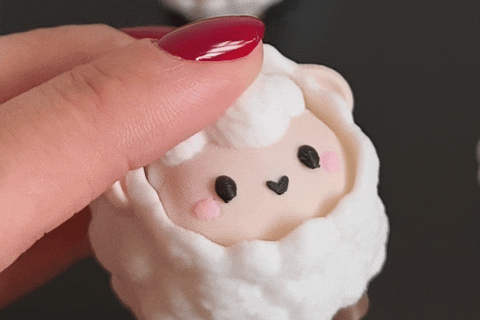 Sheep Fidget Clicker Toy Keychain
