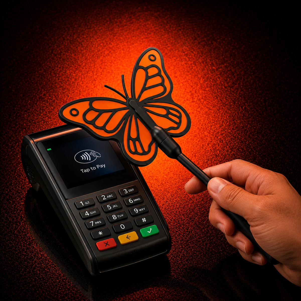 Butterfly Shaped Magic Credit Card Wand - MAG-CRT-001 - MAG-CRT-001 (3)