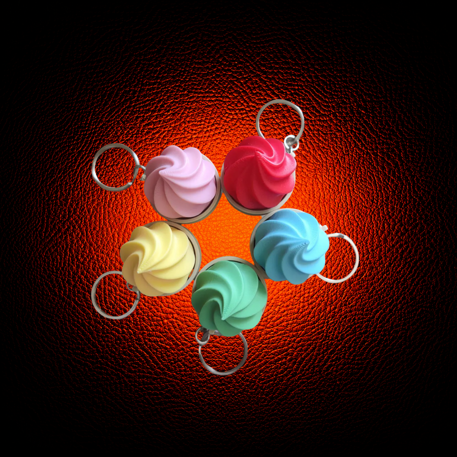 Ice Cream Fidget Clicker Toy Keychain - MAG-FDG-007 - MAG-FDG-007 (1)