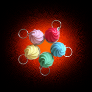 Ice Cream Fidget Clicker Toy Keychain - MAG-FDG-007 - MAG-FDG-007 (1)