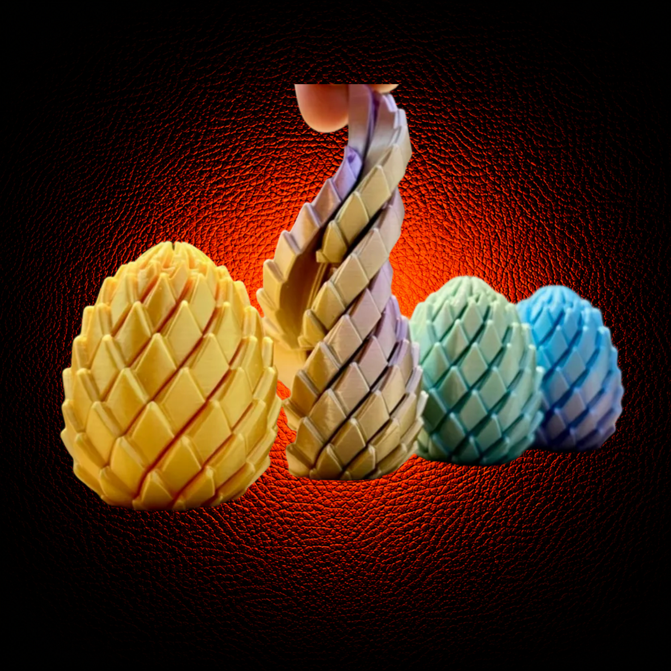 Twisty Dragon Egg Fidget - MAG-FDG-025 - MAG-FDG-025 (1)