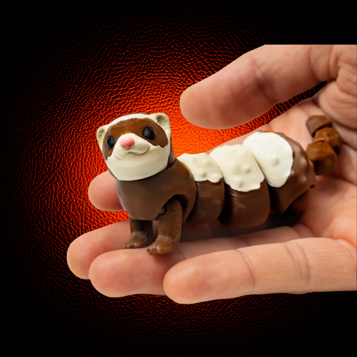 Cute Ferret Tiny Articulated Figure - MAG-FLX-005 - MAG-FLX-005 (1)