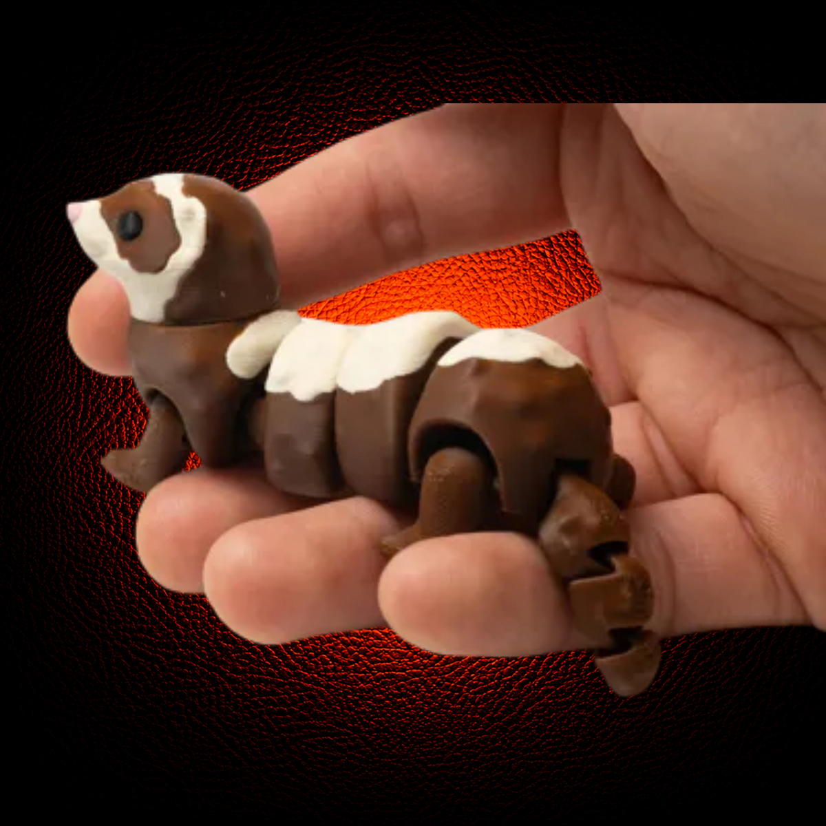 Cute Ferret Tiny Articulated Figure - MAG-FLX-005 - MAG-FLX-005 (3)