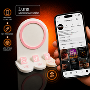 Social Media Display Stand with NFC Tags and Custom Logo - MAG-NFC-003 - MAG-NFC-003 (1)