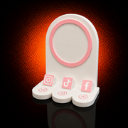 Social Media Display Stand with NFC Tags and Custom Logo - MAG-NFC-003 - MAG-NFC-003 (2)