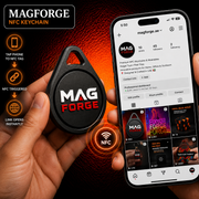 Custom Logo Drop Shaped NFC Tag Keychain - MAG-NFC-005 - MAG-NFC-005 (1)