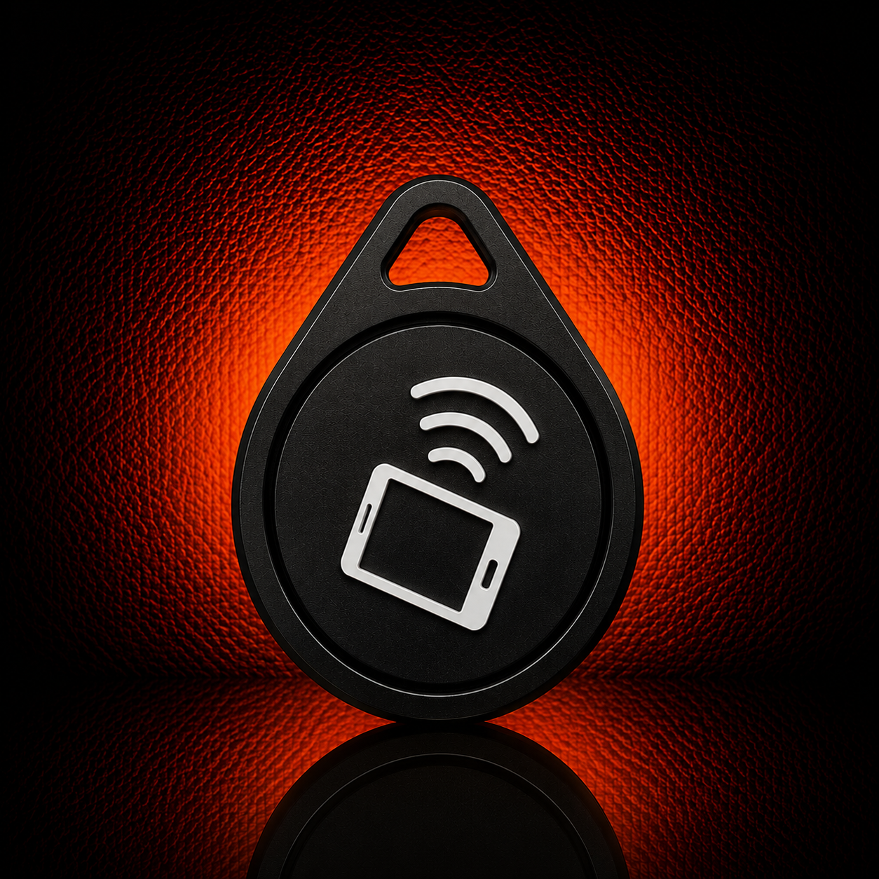 Custom Logo Drop Shaped NFC Tag Keychain - MAG-NFC-005 - MAG-NFC-005 (4)