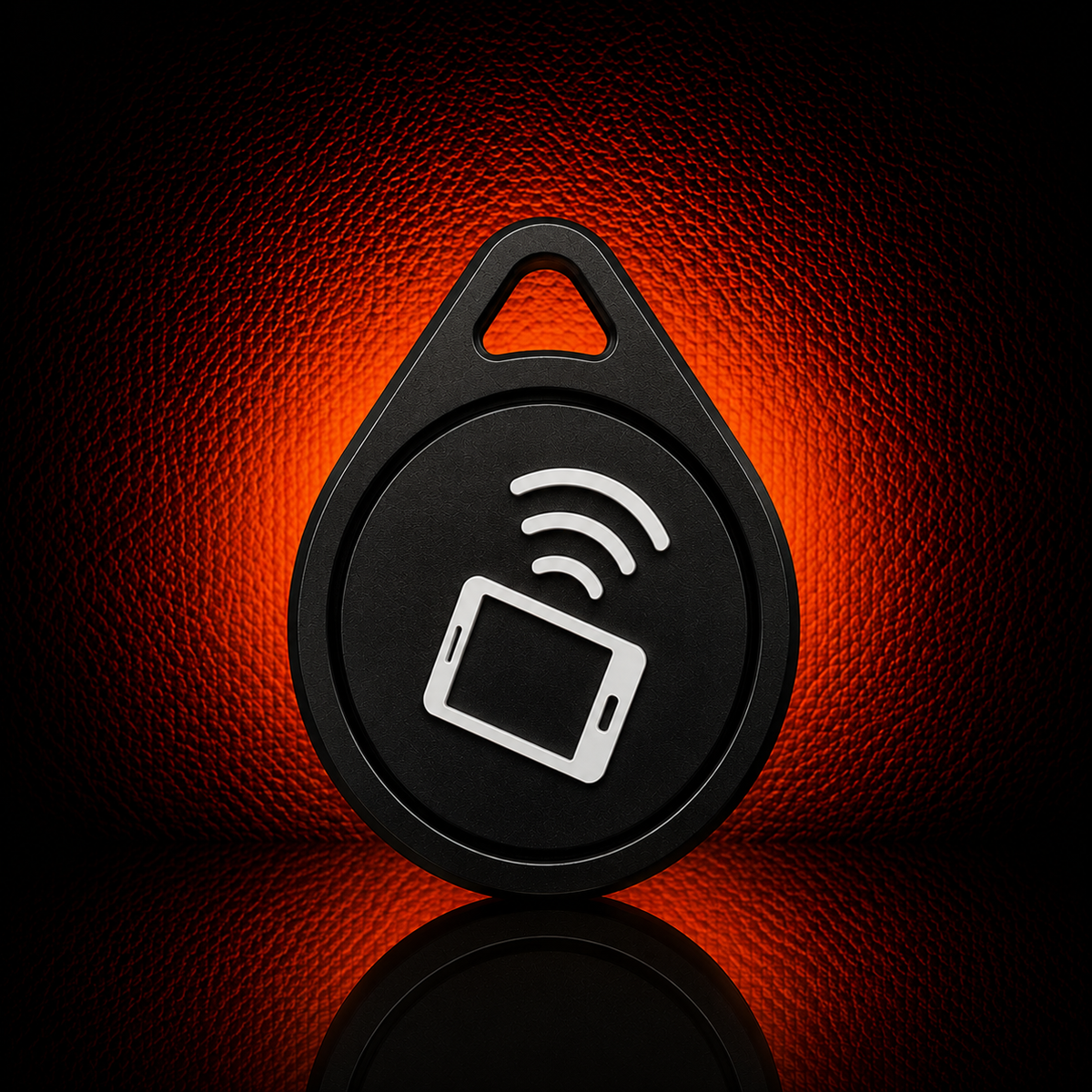 Custom Logo Drop Shaped NFC Tag Keychain - MAG-NFC-005 - MAG-NFC-005 (4)