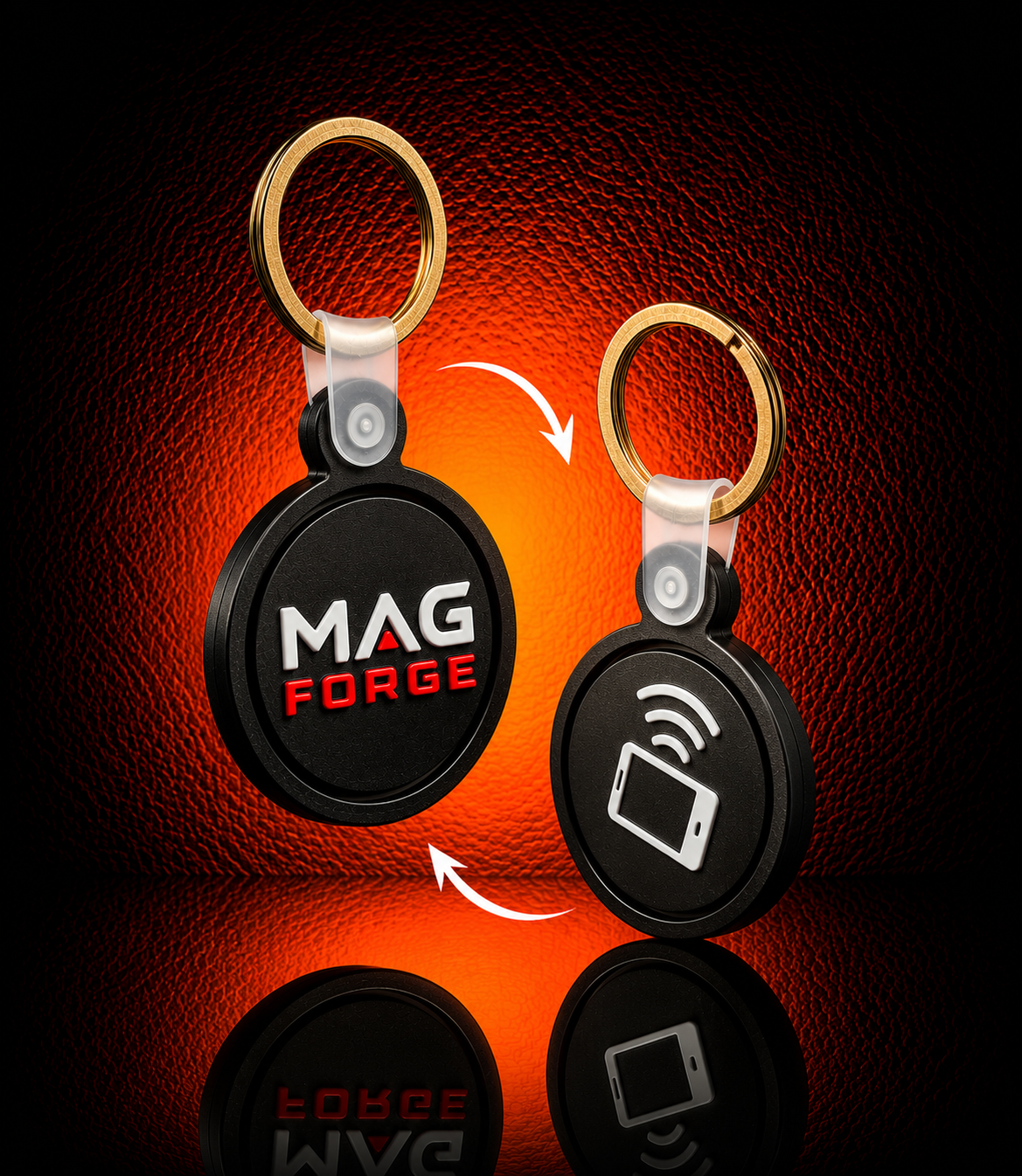 Custom Logo NFC Tag Keychain - MAG-NFC-006 - MAG-NFC-006 (4)