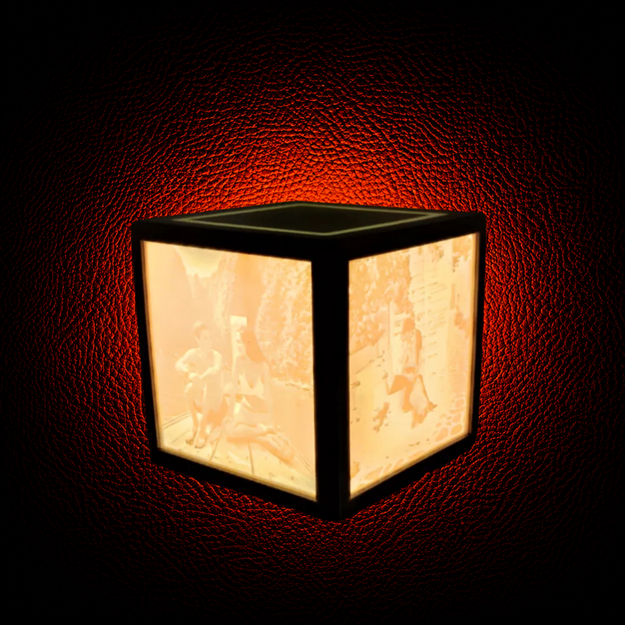 Lithophane Custom Photos Cube Lamp with LED Light - MAG-PRS-003 - MAG-PRS-003 (2)