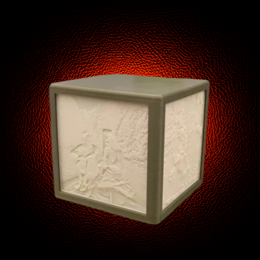 Lithophane Custom Photos Cube Lamp with LED Light - MAG-PRS-003 - MAG-PRS-003 (3)