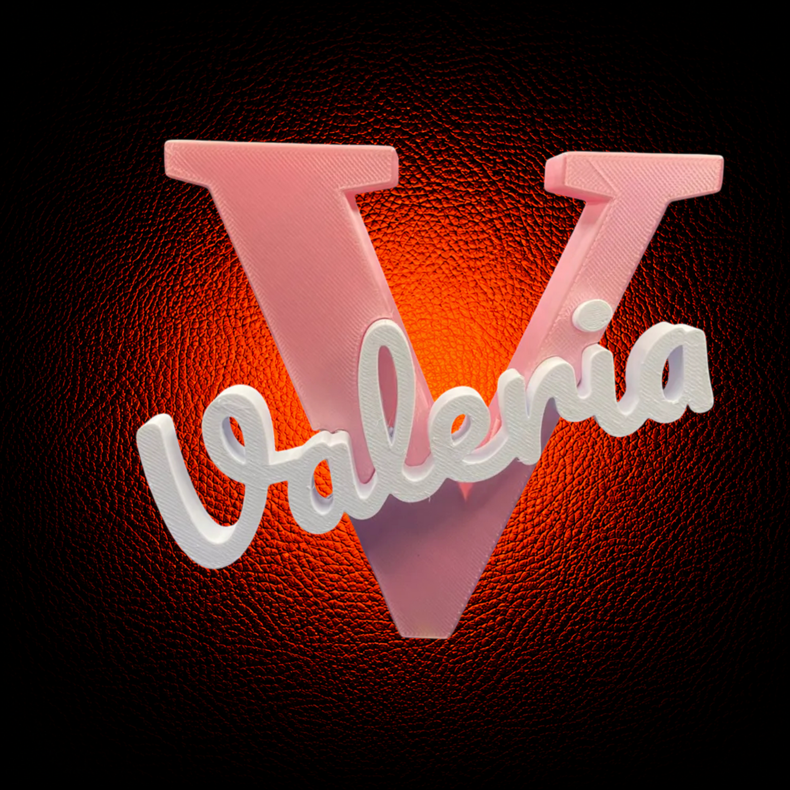 Personalized Name Initial with Interlocked Custom Nameplate - Tilted - MAG-PRS-017 - MAG-PRS-017 (1)