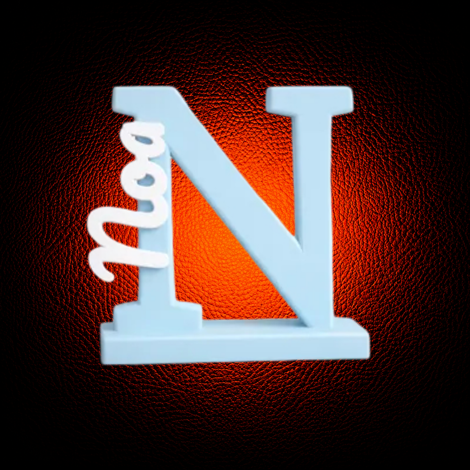 Personalized Name Initial with Interlocked Custom Nameplate - Vertical - MAG-PRS-018 - MAG-PRS-018 (2)
