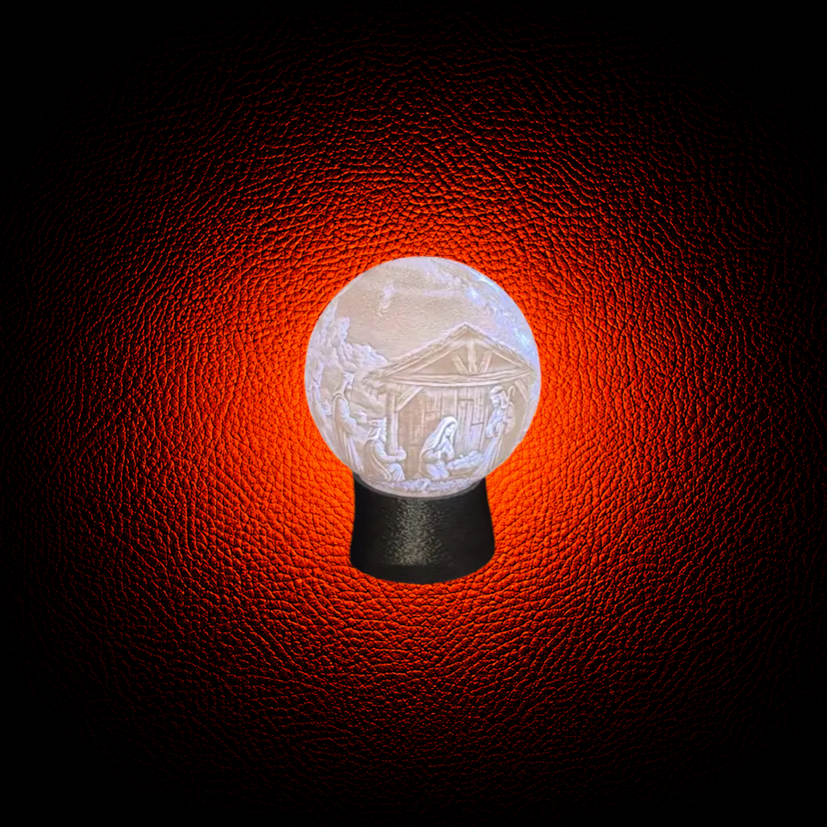 Lithophane Custom Image Sphere with LED Light - MAG-PRS-022 - MAG-PRS-022 (2)