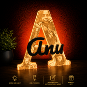 Personalized Lithophane Custom Photo & Name Initial with Name and LED Light - MAG-PRS-025 - MAG-PRS-025 (1)