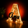 Personalized Lithophane Custom Photo & Name Initial with Name and LED Light - MAG-PRS-025 - MAG-PRS-025 (2)