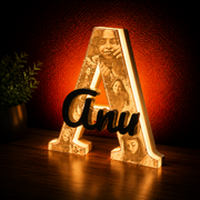 Personalized Lithophane Custom Photo & Name Initial with Name and LED Light - MAG-PRS-025 - MAG-PRS-025 (2)