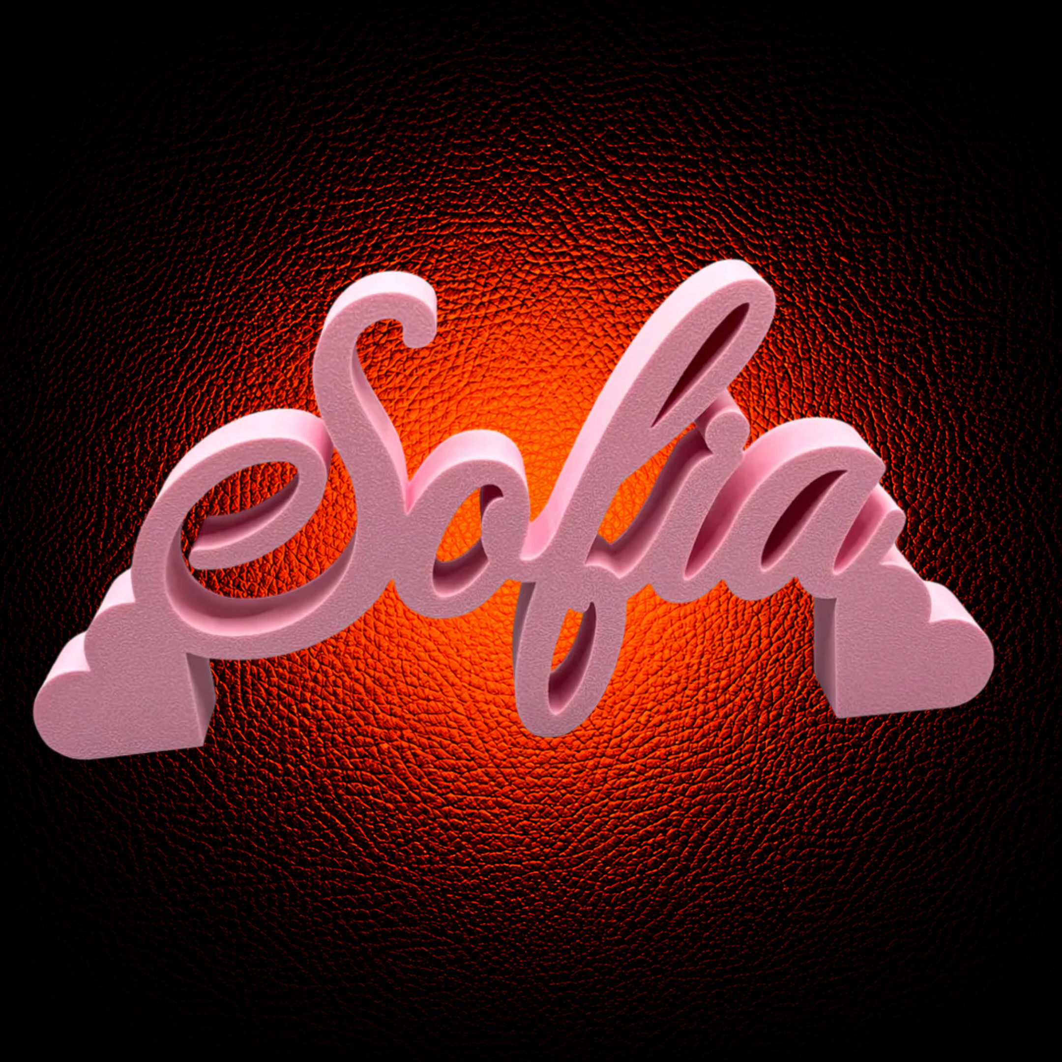 Custom Parametric Decorative Nameplate - MAG-PRS-026